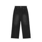 Lost Boys Archives Outerseam Logo Jeans Stonewashed Black
