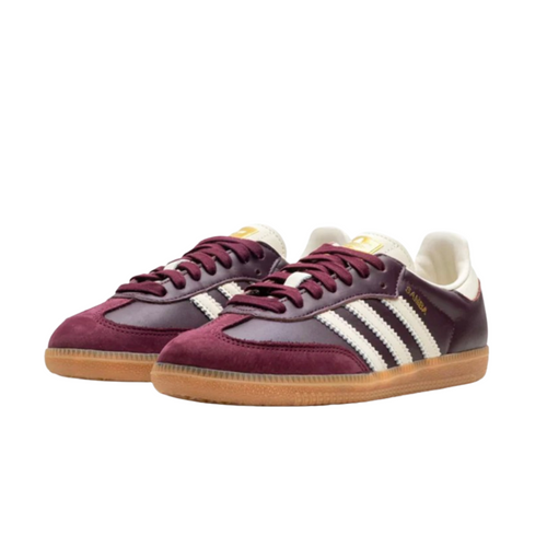 ADIDAS SAMBA MAROON GOLD METALLIC