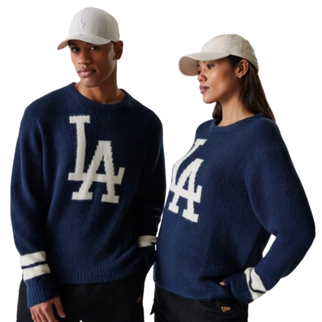 New Era Jersey de punto oversized LA Dodgers MLB Azul Marino