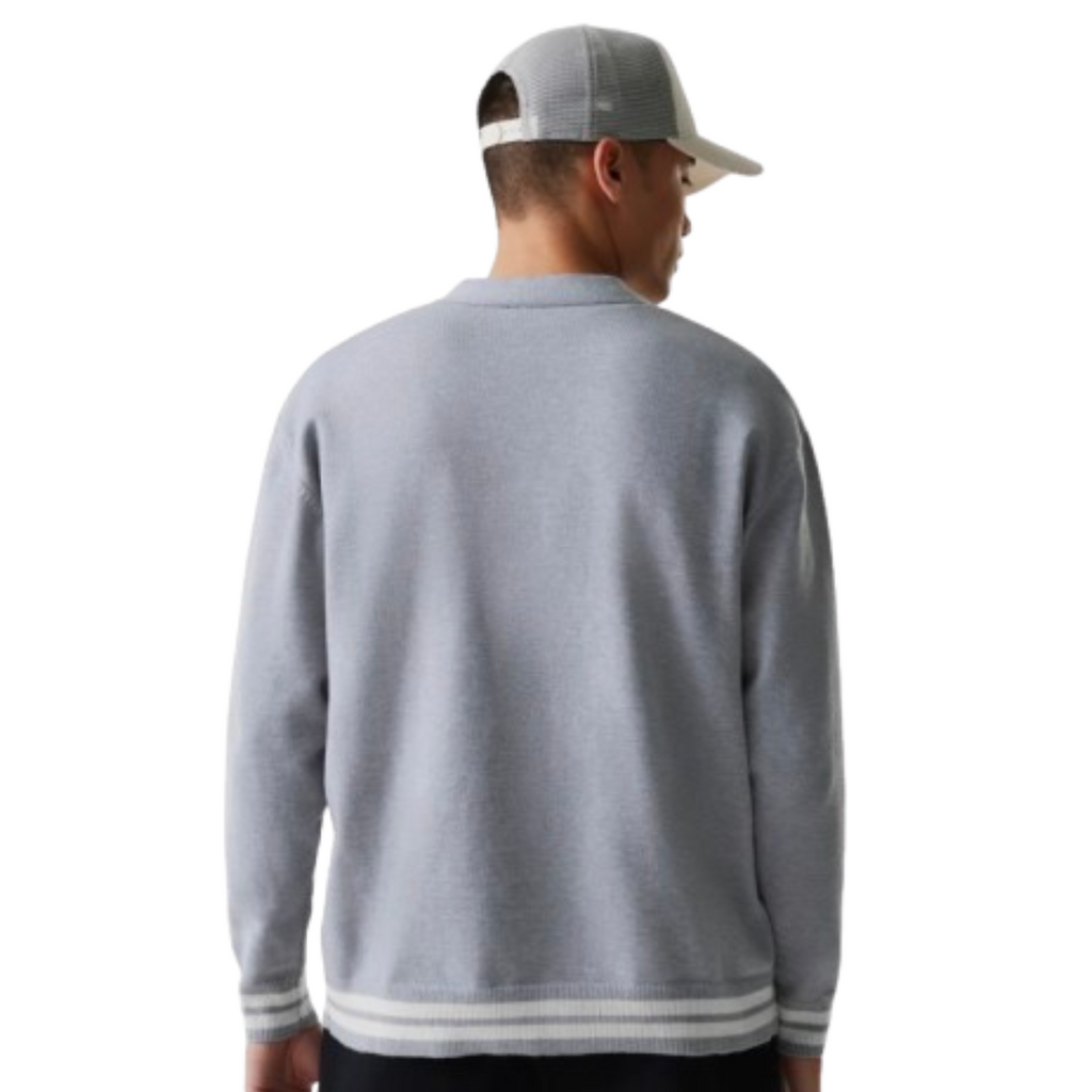 New Era Cardigan de punto LA Dodgers MLB Gris