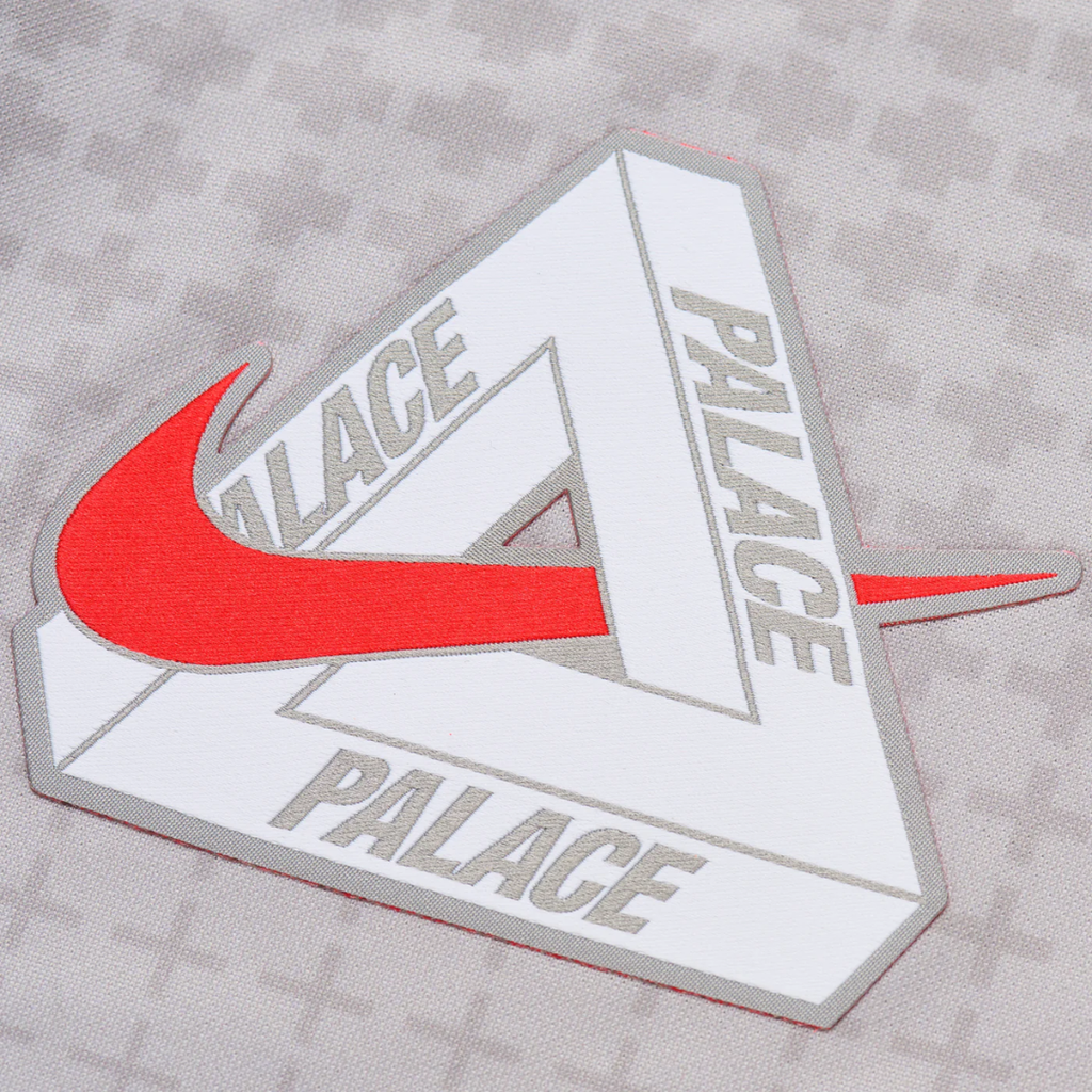 Palace x Nike England Dri-FIT Football Top Pewter Grey/Bright Crimson