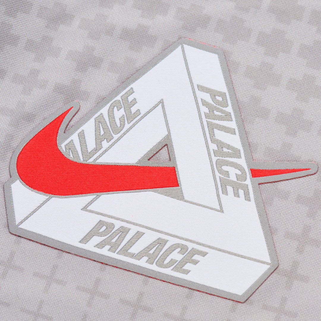 Palace x Nike England Dri-FIT Football Top Pewter Grey/Bright Crimson