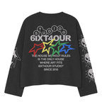 6IXT4OUR Colorful Stars Longsleeve Black