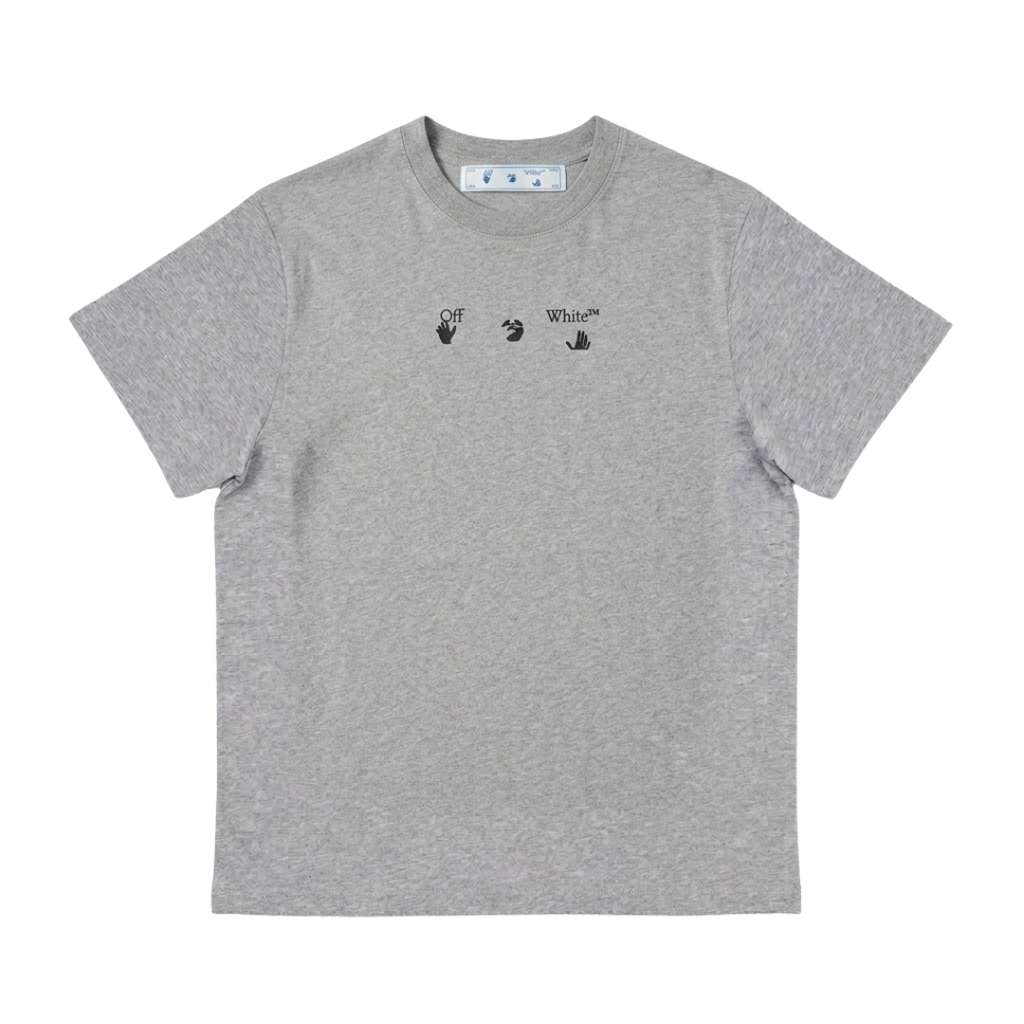 Off White Blue Marker Grey Tee