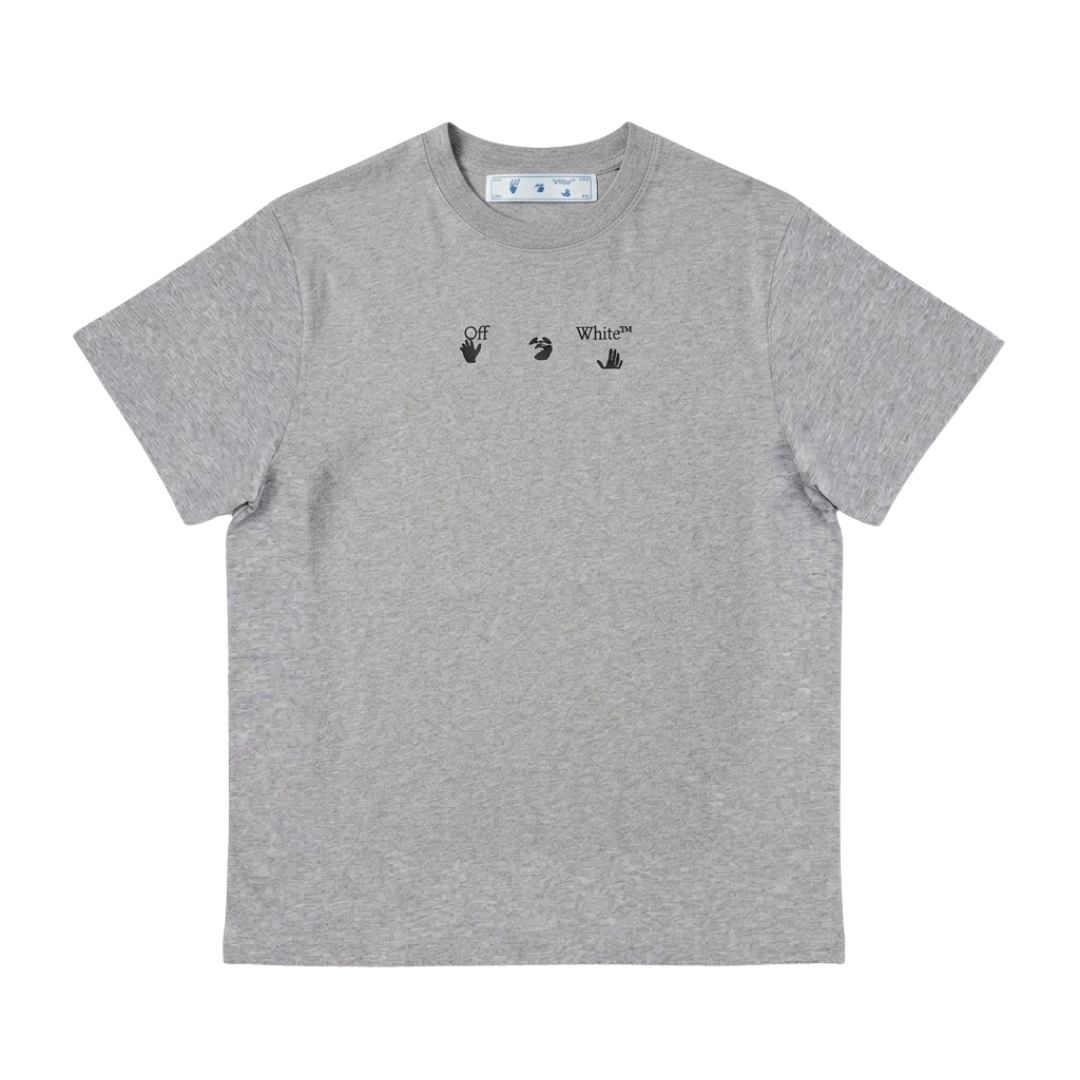 Off White Blue Marker Grey Tee