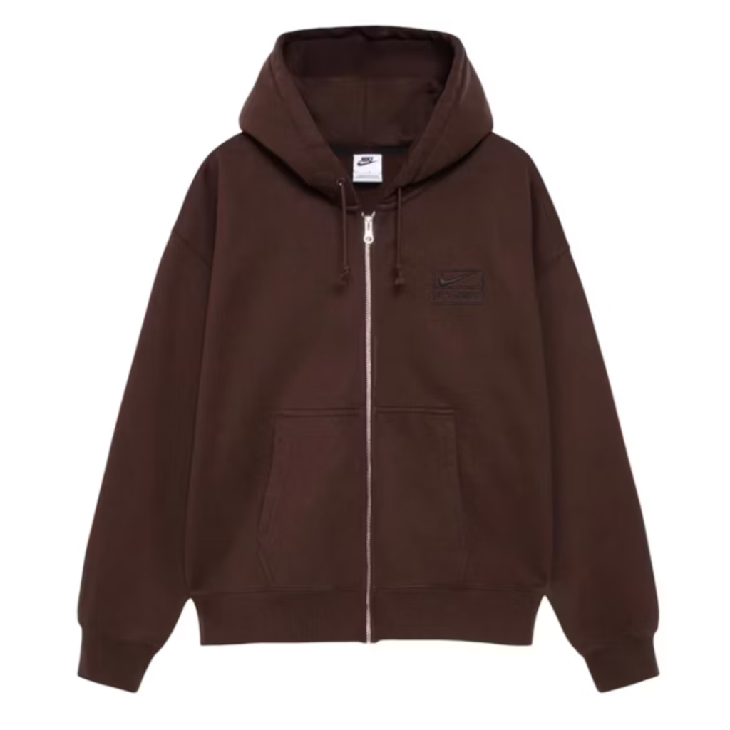 Stussy x Nike Fleece Hoodie Dark Cinder