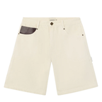 Maison Host Leather Pocket Ecru Shorts
