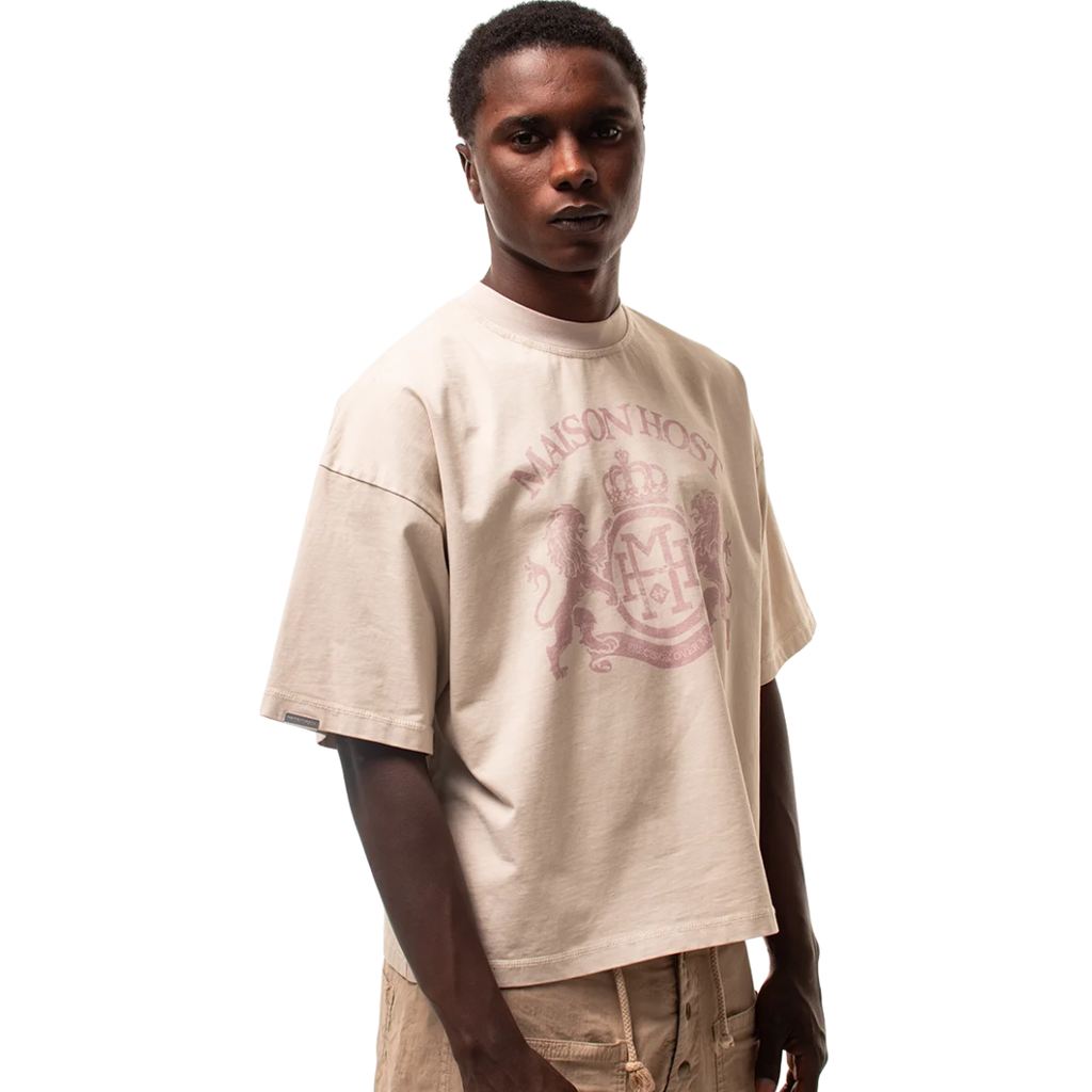 Maison Host Crest Sand Tee