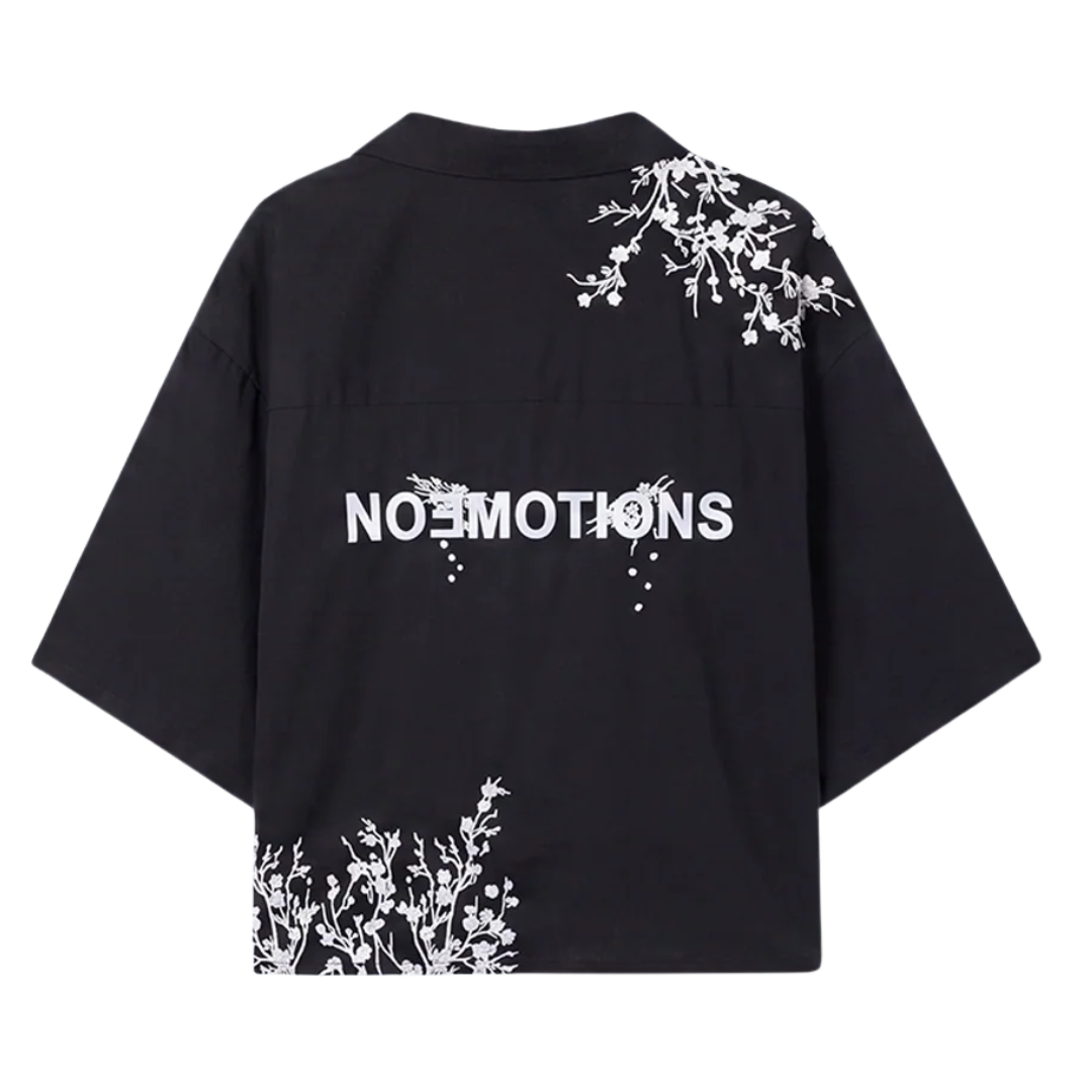 Noemotions Flower Shirt Light Black