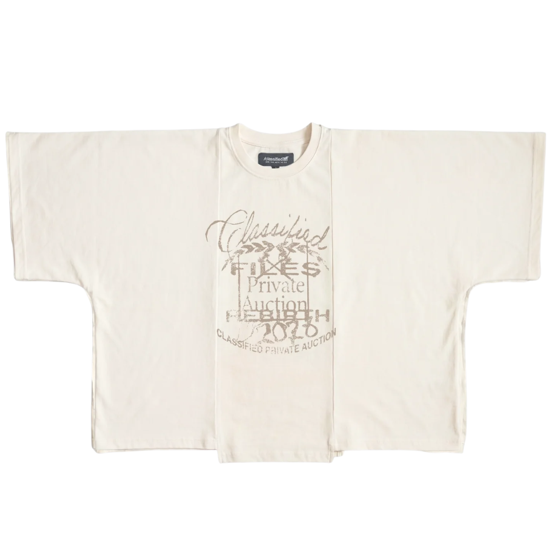 Classified T-Shirt Auction White (Reversible)