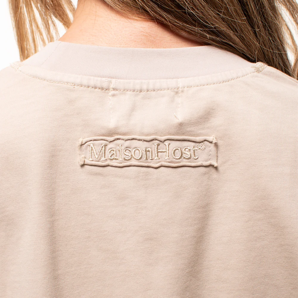 Maison Host Crest Sand Tee