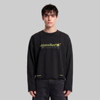 Classified Statement Longsleeve Black Tee (Reversible)