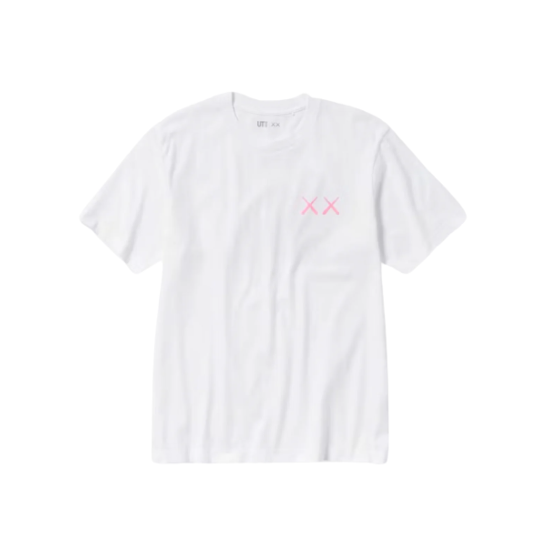 Uniqlo T-Shirt KAWS Pink Graphic