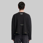 Classified Statement Longsleeve Black Tee (Reversible)