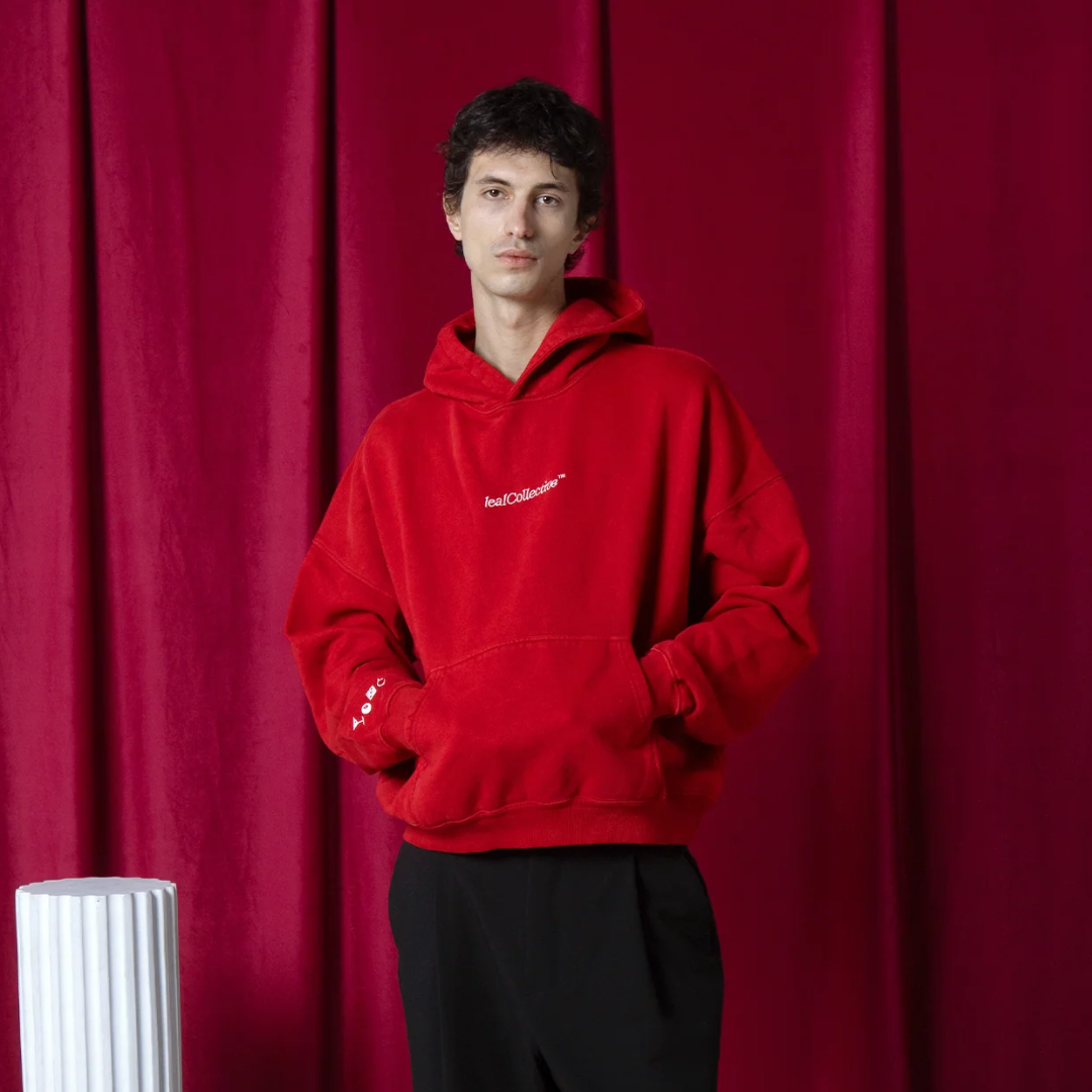 Leal Collective Pleasure Hoodie Rosso