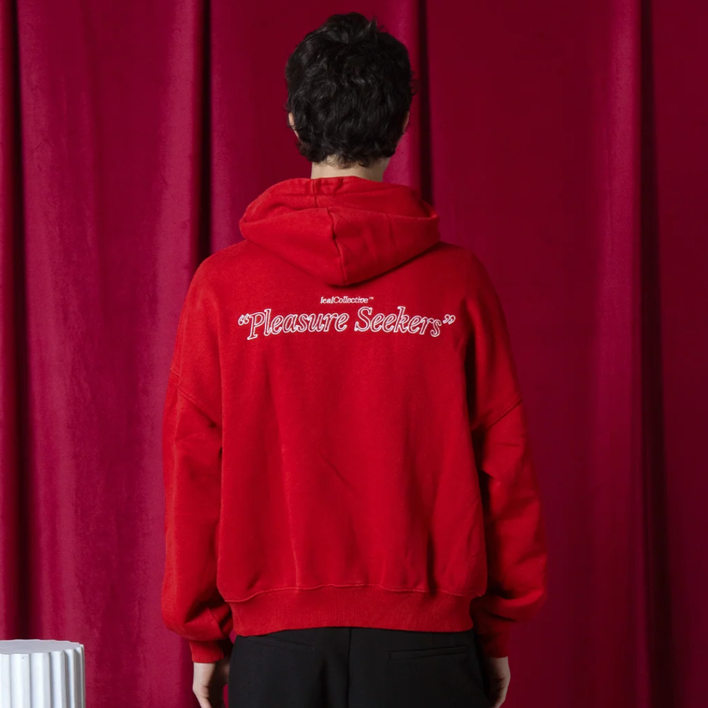 Leal Collective Pleasure Hoodie Rosso