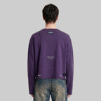 Classified Statemente Longsleeve Purple Tee (Reversible)