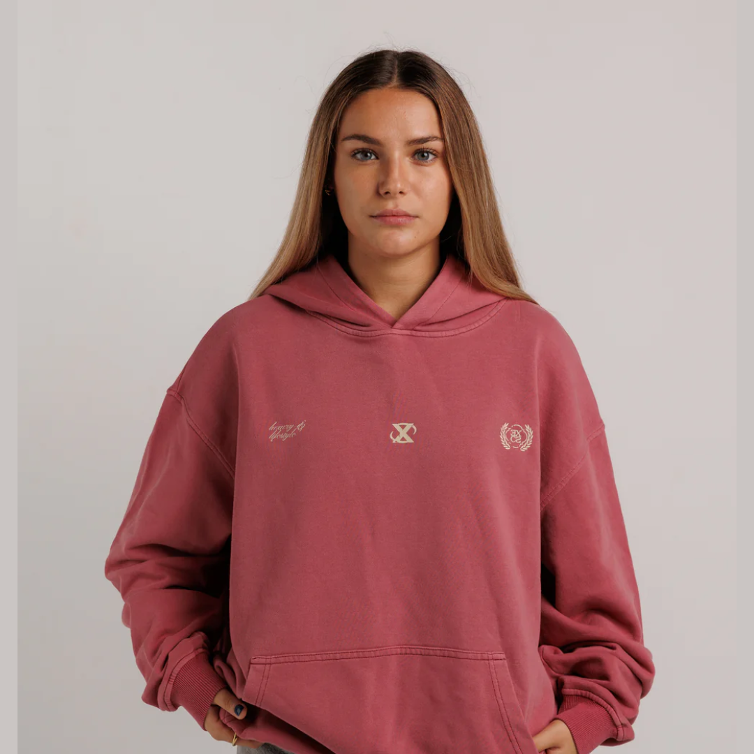 EXCESU Red Club Hoodie