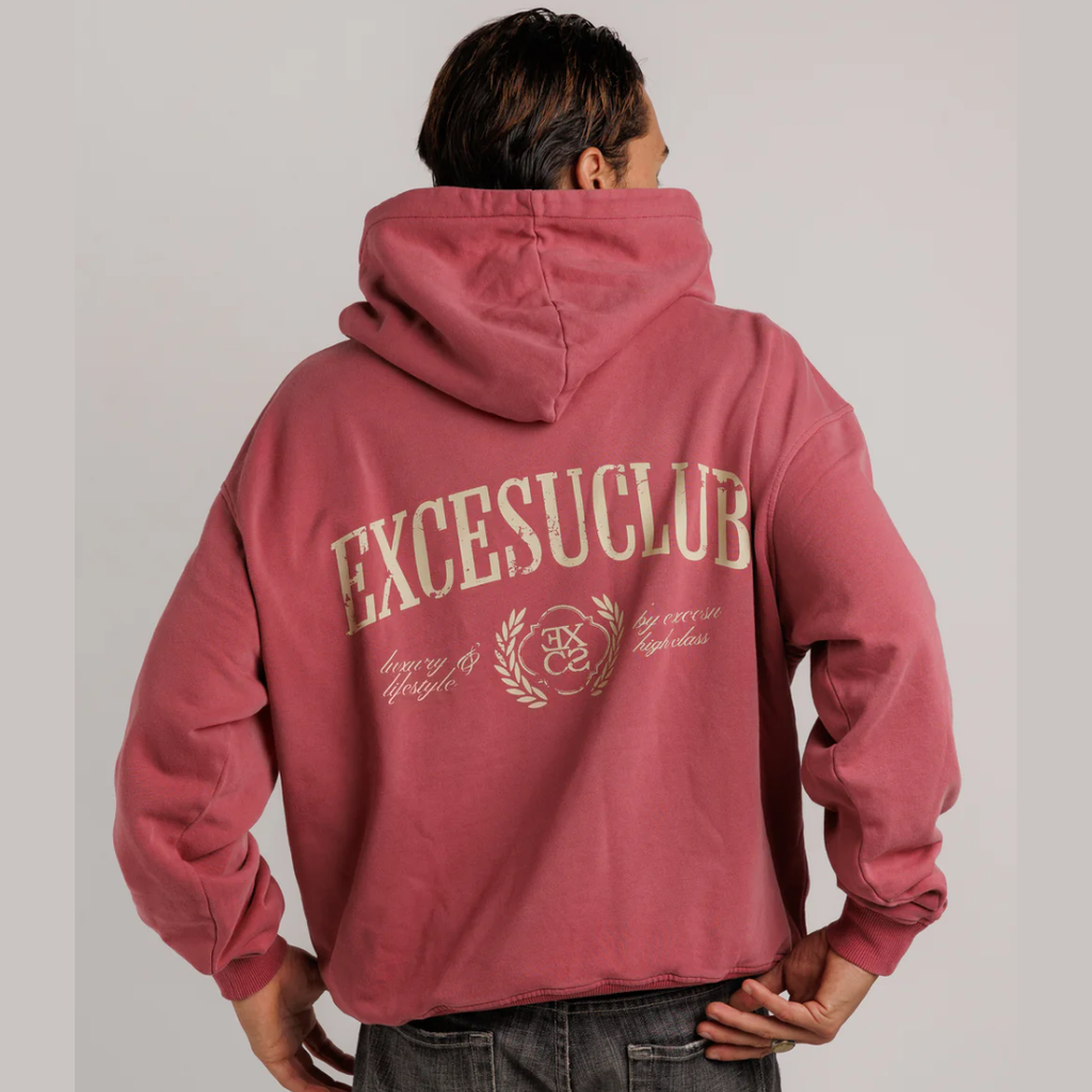 EXCESU Red Club Hoodie