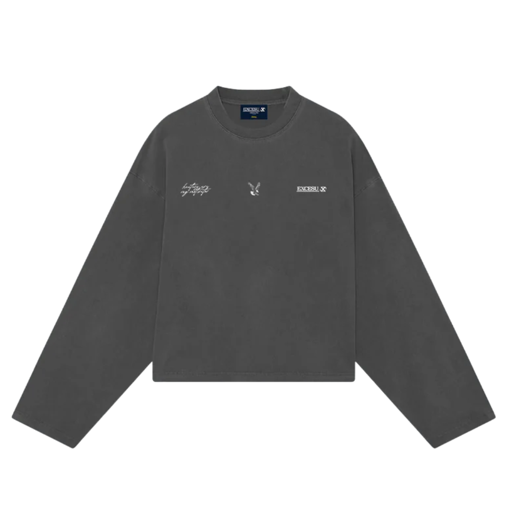 EXCESU Crewneck Haters Motivation Dark Grey