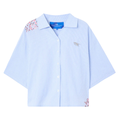 Noemotions Flower Shirt Light Blue