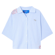 Noemotions Flower Shirt Light Blue