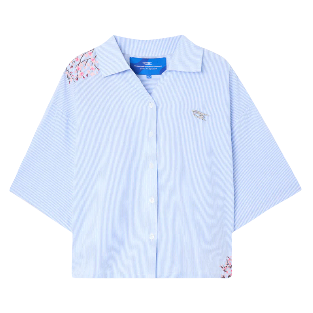Noemotions Flower Shirt Light Blue