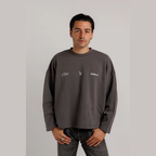 EXCESU Crewneck Haters Motivation Dark Grey