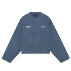 EXCESU Crewneck Aviation Washed Blue