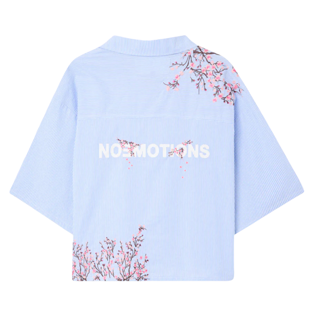 Noemotions Flower Shirt Light Blue