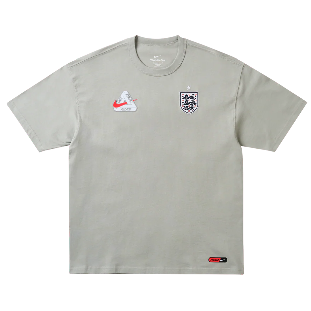 Palace x Nike England T-shirt Pewter Grey