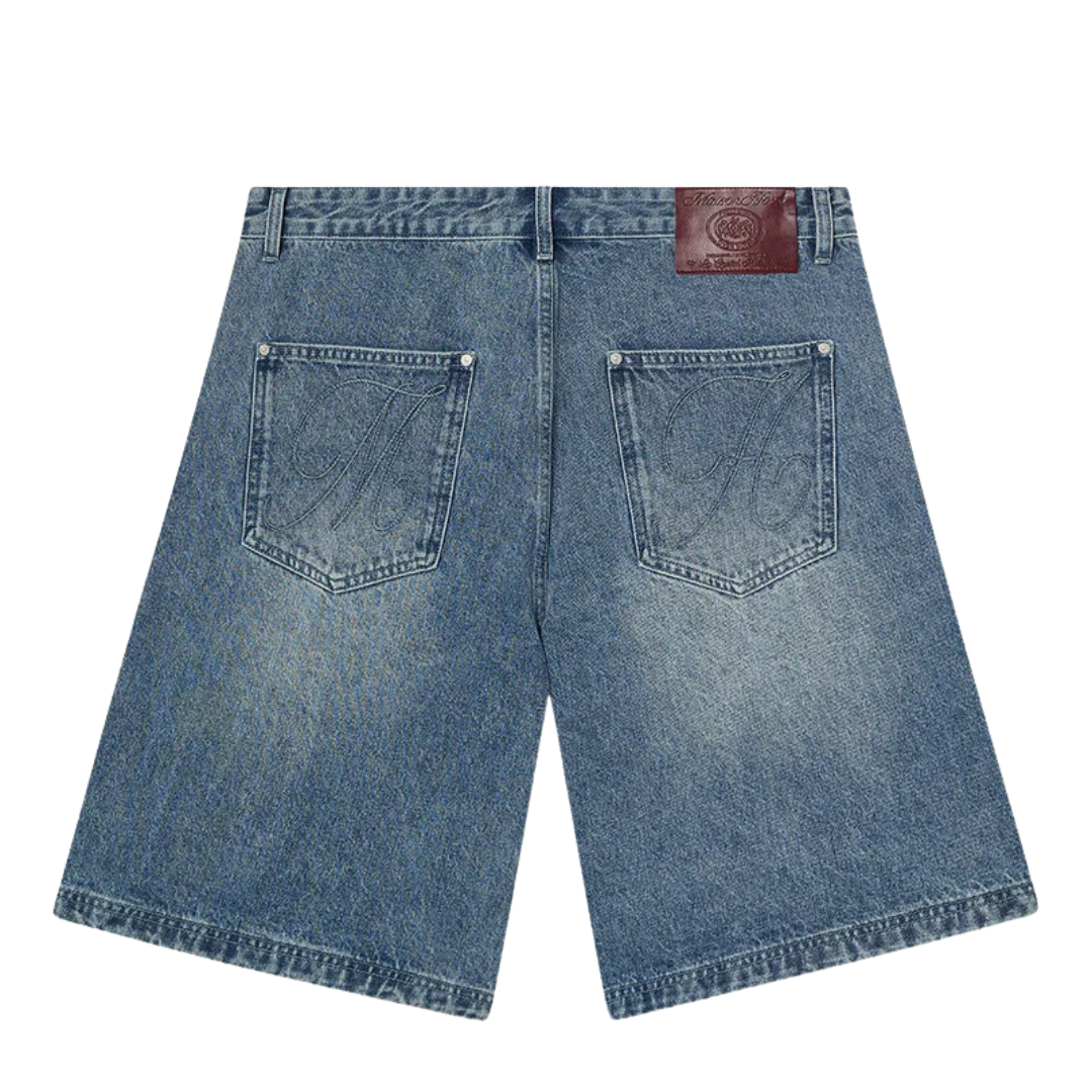 Maison Host Washed Denim Shortes
