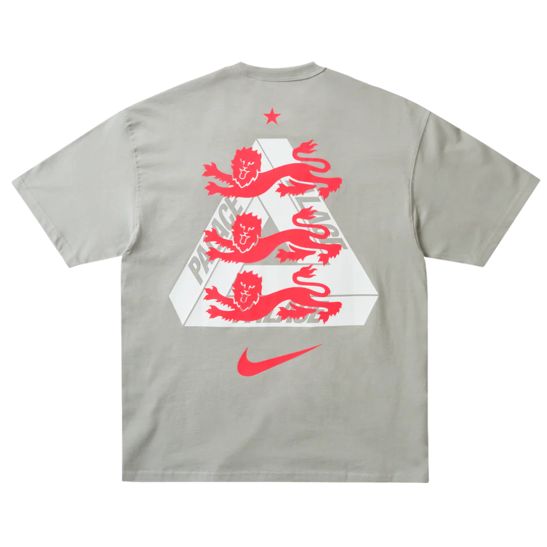 Palace x Nike England T-shirt Pewter Grey