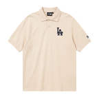 New Era Polo MLB Rib LA Dodgers Blanco