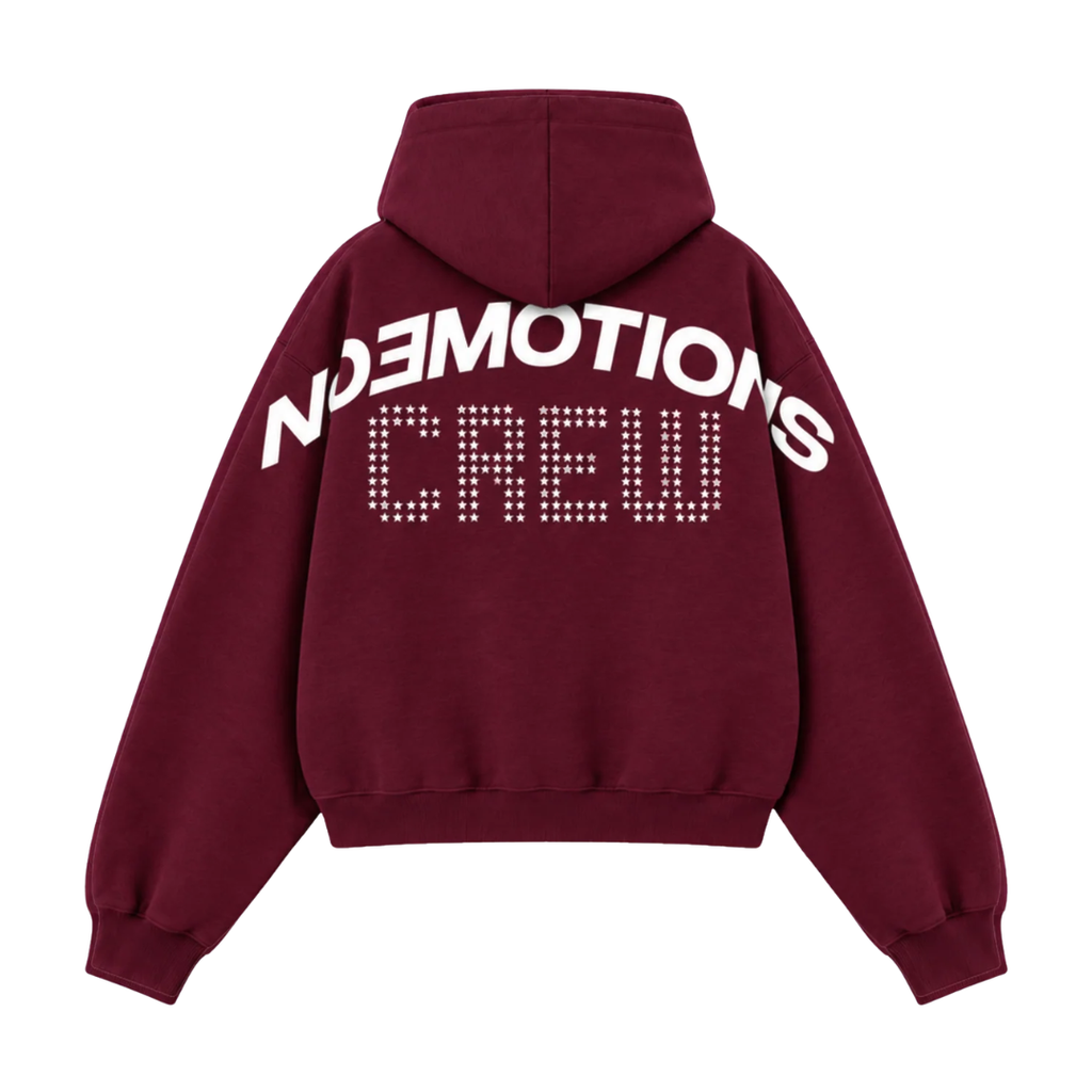 Noemotions Crew Hoodie Burgundy