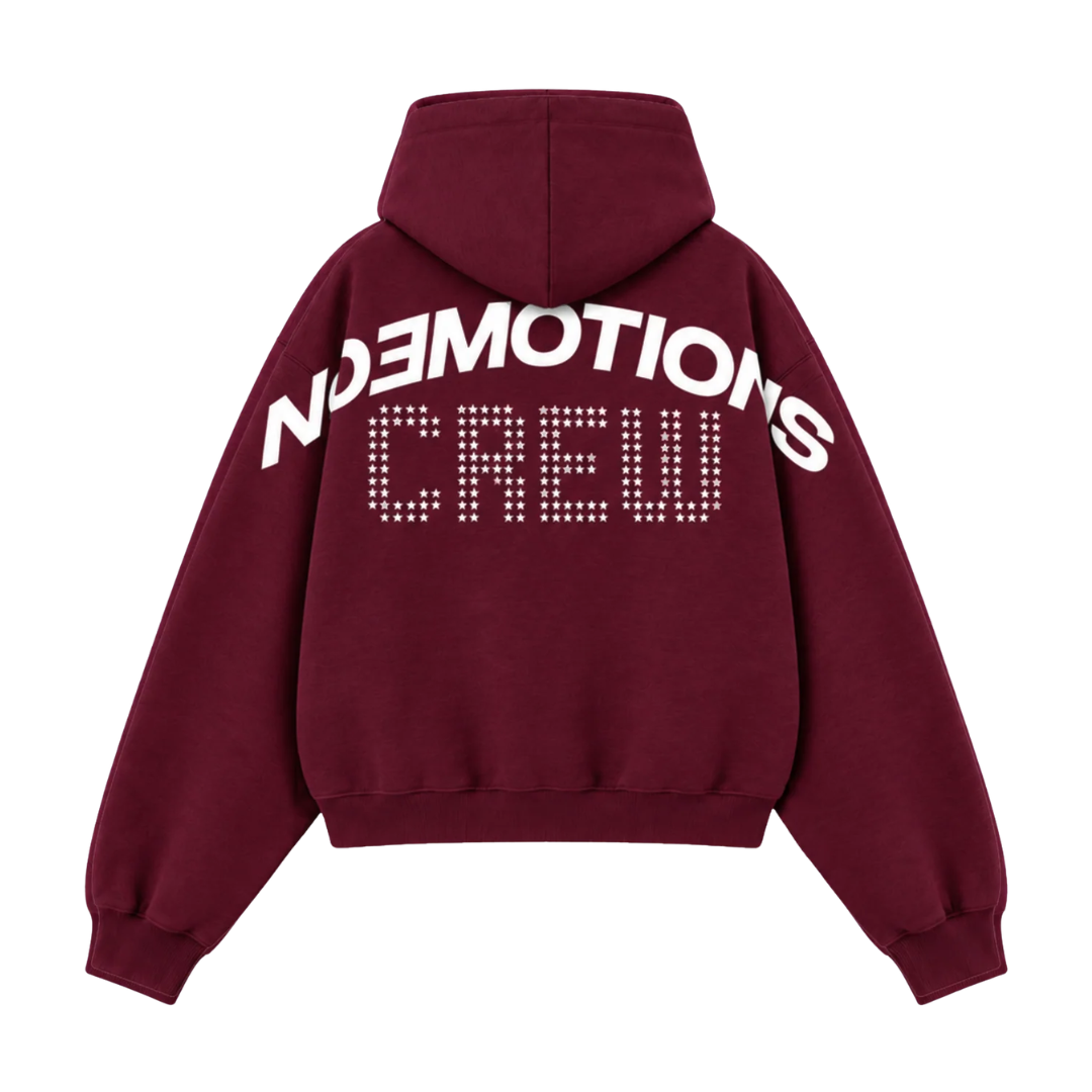 Noemotions Crew Hoodie Burgundy