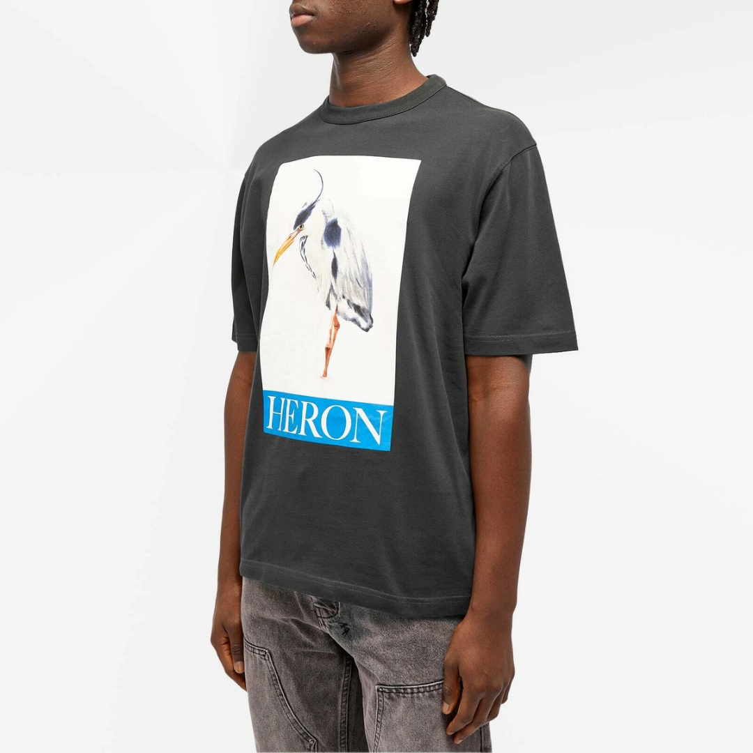 Heron Preston Heron Bird Painted Black Tee