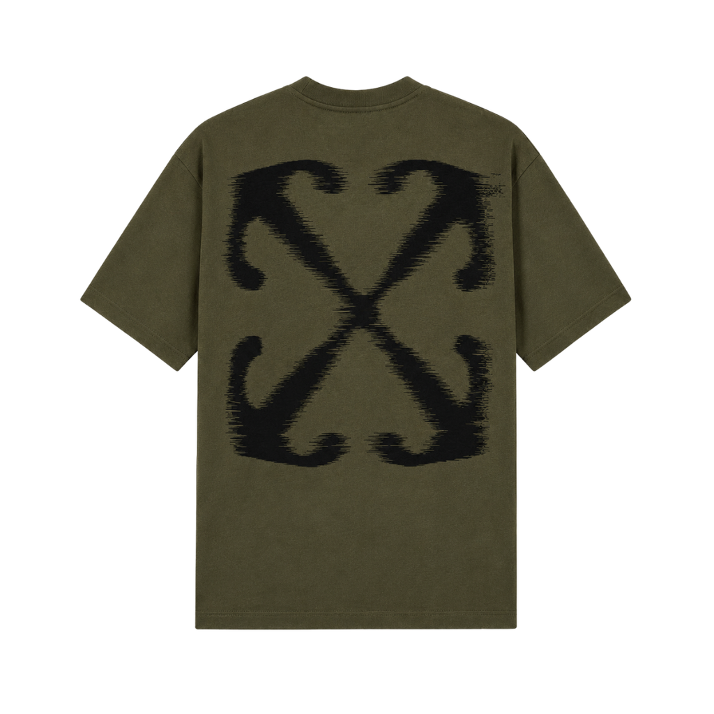 Off White Windy Arrow Winter Moss Tee