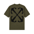 Off White Windy Arrow Winter Moss Tee
