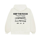 EXCESU Keep The Focus Beige Hoodie