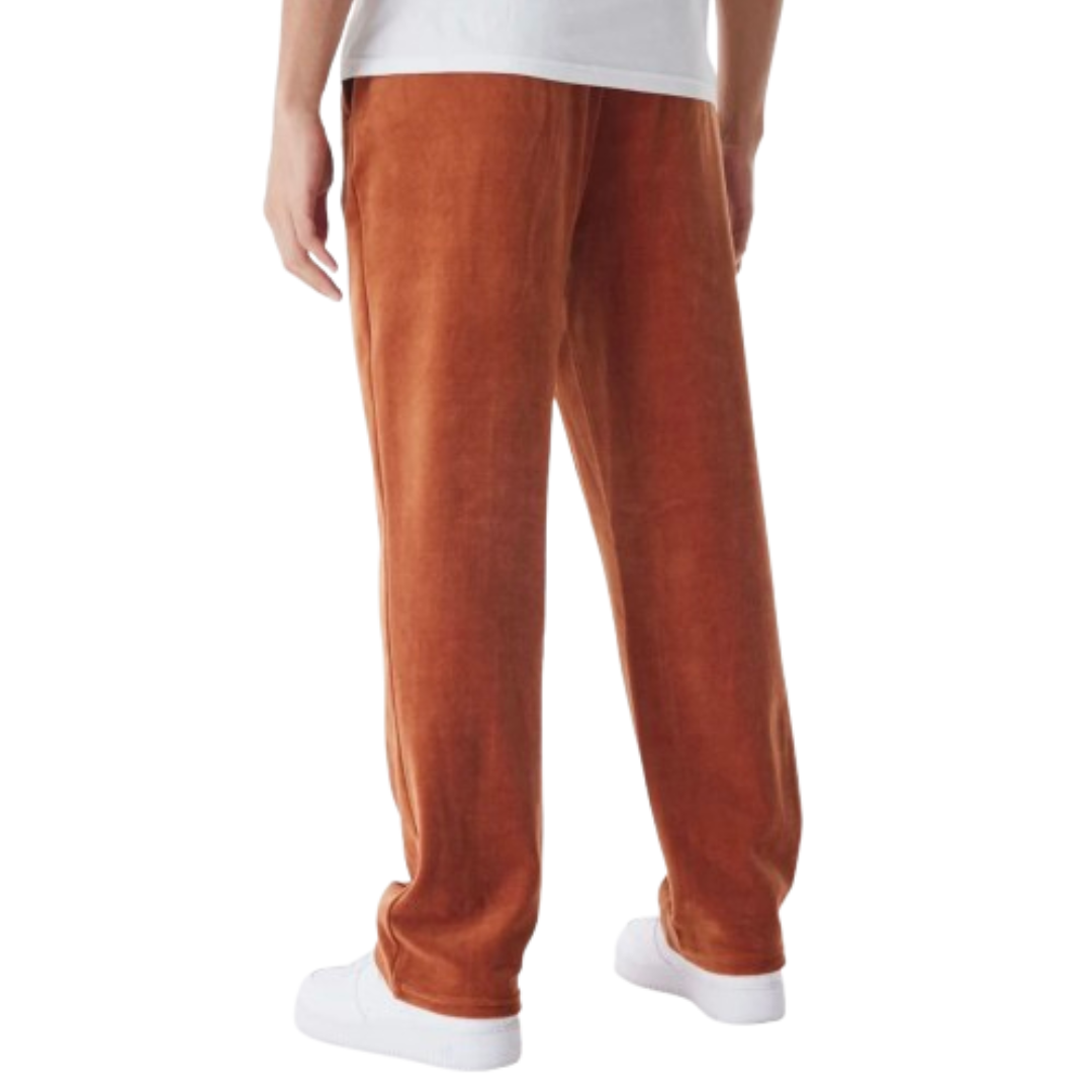 New Era Velour Brown Track Joggers