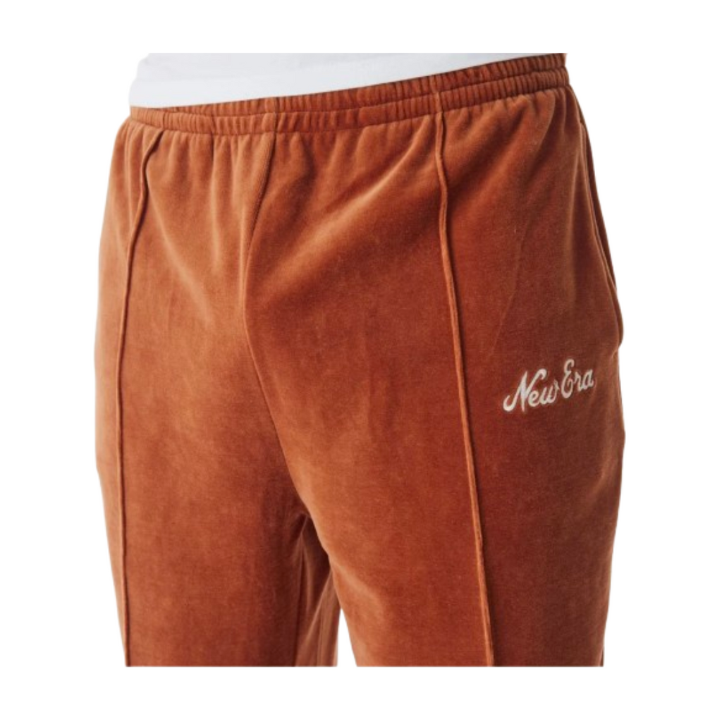 New Era Velour Brown Track Joggers