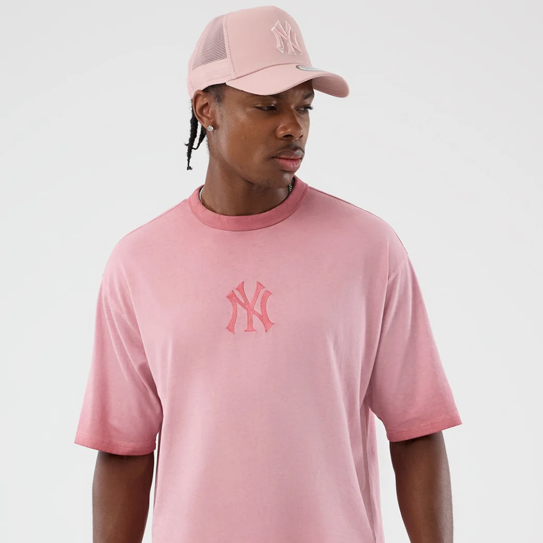 New Era New York Yankees MLB Logo Pink Tee