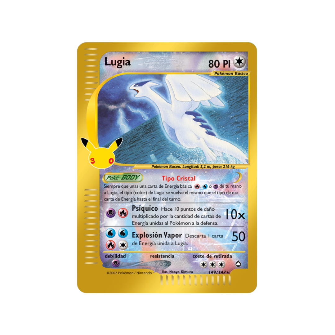 Carta Pokémon Lugia - 30 Aniversario (30C AQ 149)