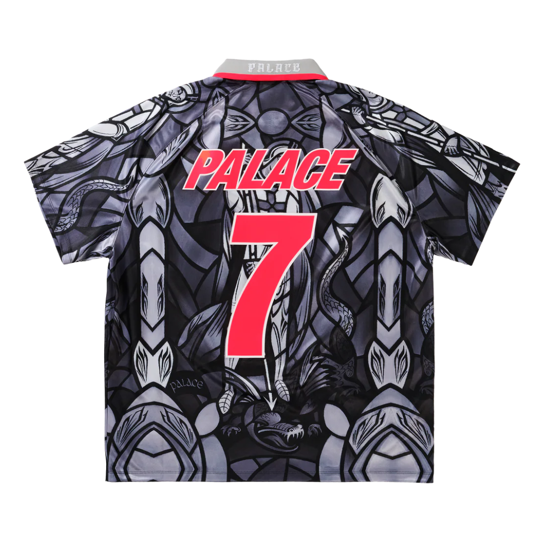 Palace x Nike England Dri-Fit Football Jersey Pewter Grey