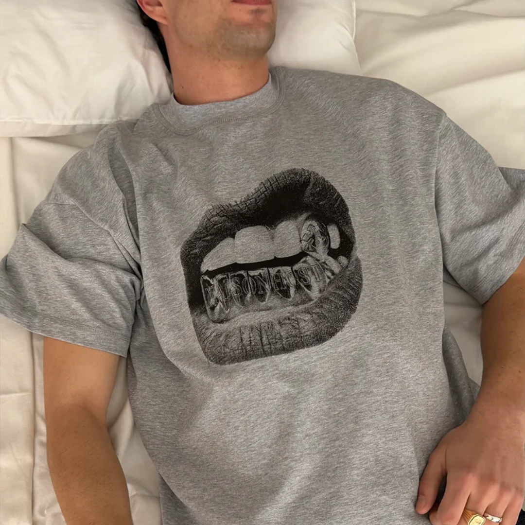 Maison Host Grilzz Grey Tee