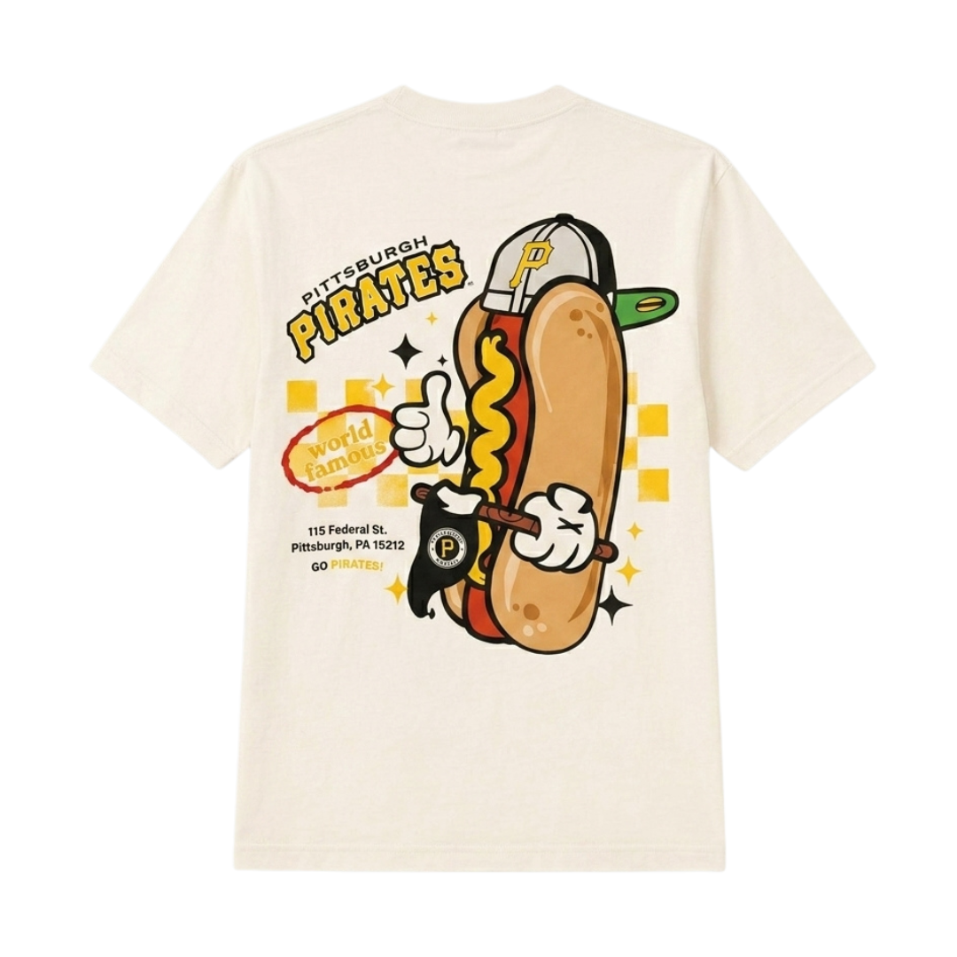 New Era Pittsburgh Pirates White Game Day Hotdog Tee