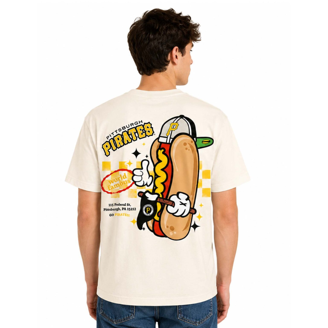 New Era Pittsburgh Pirates White Game Day Hotdog Tee