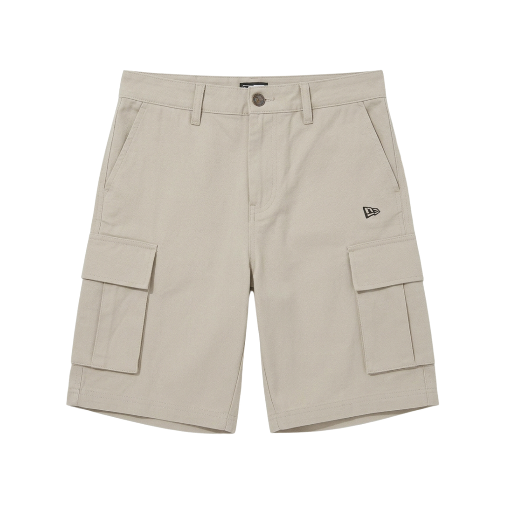 New Era Pantalón Corto Cargo Beige Claro