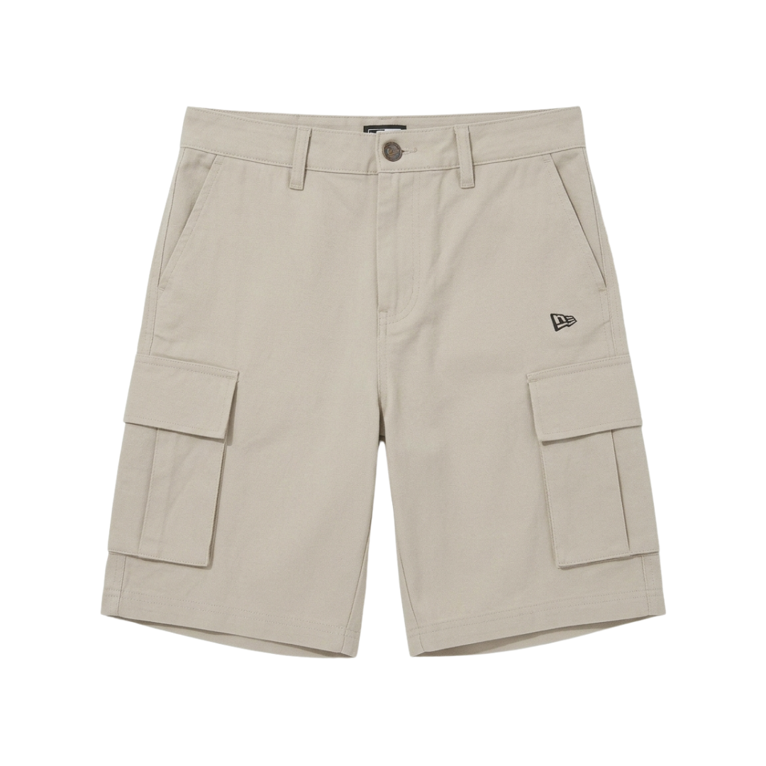 New Era Pantalón Corto Cargo Beige Claro